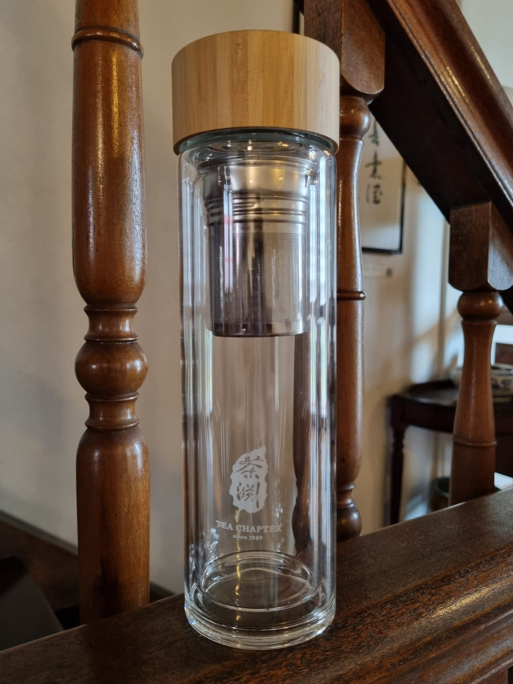 Double Wall Glass Infuser Bottle - Tea Chapter Singapore