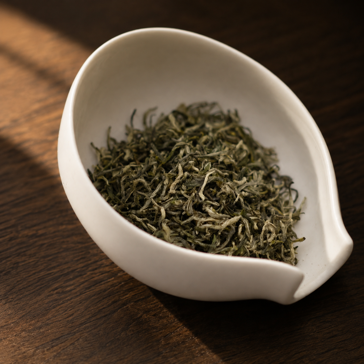 Bi Luo Chun in warm window light - Tea Chapter Singapore