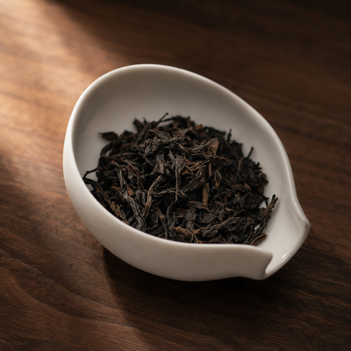 Scarlet Robe in warm window light - Tea Chapter Singapore