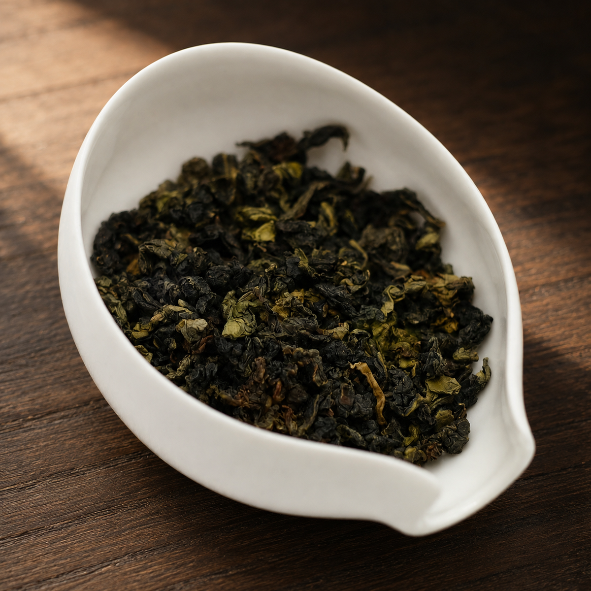 Tie Guan Yin in warm window light - Tea Chapter Singapore